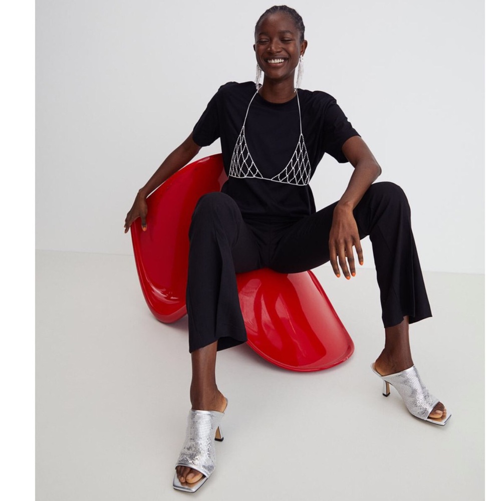 Sold Out H&M Slit-Hem Flared Pants